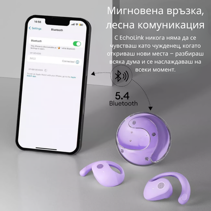 Мигновен превод на 114 езика – Смарт слушалки EchoLink